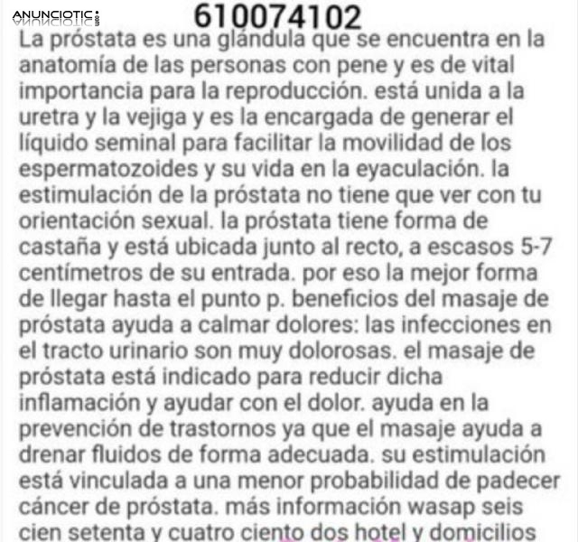 Masaje prost&aacute;tico regale algo diferente 