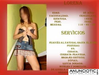 ****** Lorena la acompa&ntilde;ante perfecta para un momento  de sexo y locura **** 
