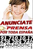 ANUNCIOS ECONOMICOS EN PRENSA POR TODA ESPA&Ntilde;A + INTERNET