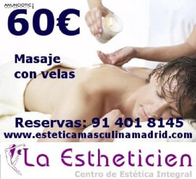 Me llamo Lucía y te invito a relajarte con mi masaje con velas a 60 euros