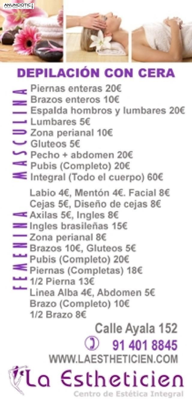 Depilaci&oacute;n para caballeros por s&oacute;lo 60 euros. APROVECHA y llama a 914018845