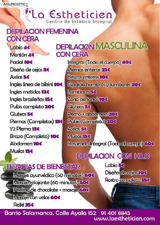 DEPILACI&Oacute;N CUERPO COMPLETO por 69 euros!!!!!