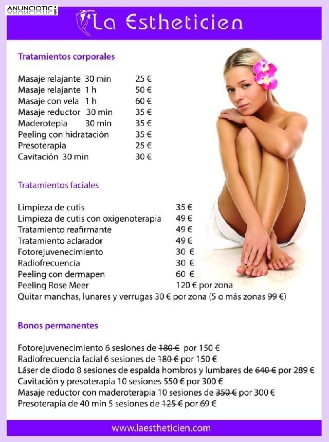 Centro de Est&eacute;tica Integral te Ofrece 
