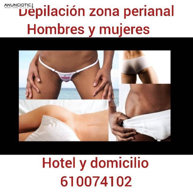 Depilaci&oacute;n Intima hombre y mujer hotel domicilios 