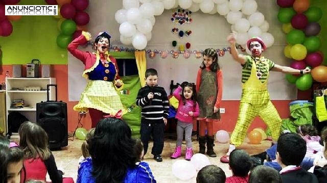 Payasos en Madrid para fiestas de cumplea&ntilde;os infantiles a domicilio