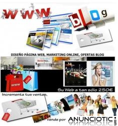 OFERTAS PAG WEB / TIENDAONLINE / BLOG...250�!!!