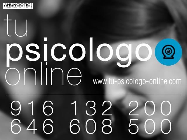 Psic&oacute;logo en Madrid por videoconferencia