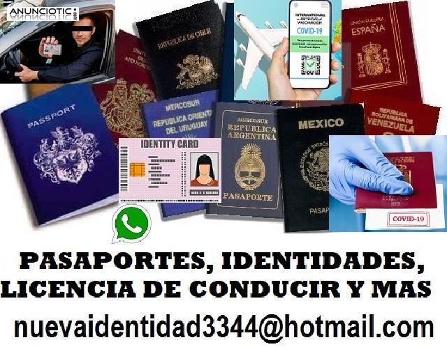 Pasaportes identidades pase cv19 licencia de conducir y mas