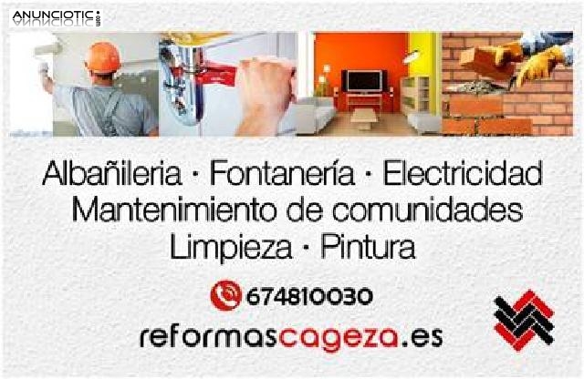 NO TE DEJES ENGA&Ntilde;AR Y LLAMA A LOS MEJORES...REFORMAS CAGEZA