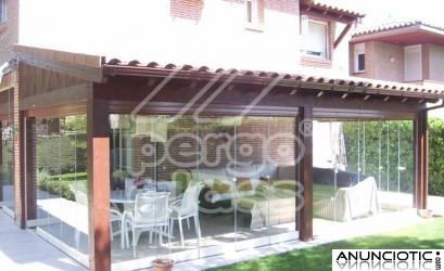 Techo m&oacute;vil manual en Pergoglass