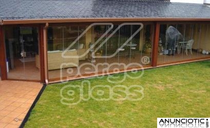 Techo m&oacute;vil manual en Pergoglass