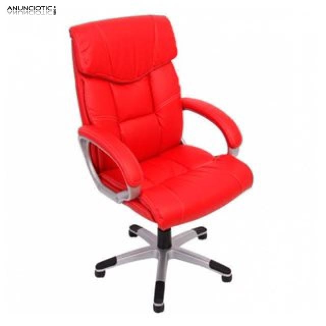 Sill&oacute;n acolchada uso 8h rojo