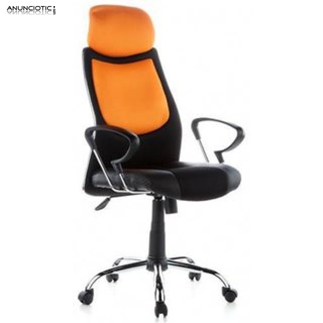 Sill&oacute;n en color naranja y negro