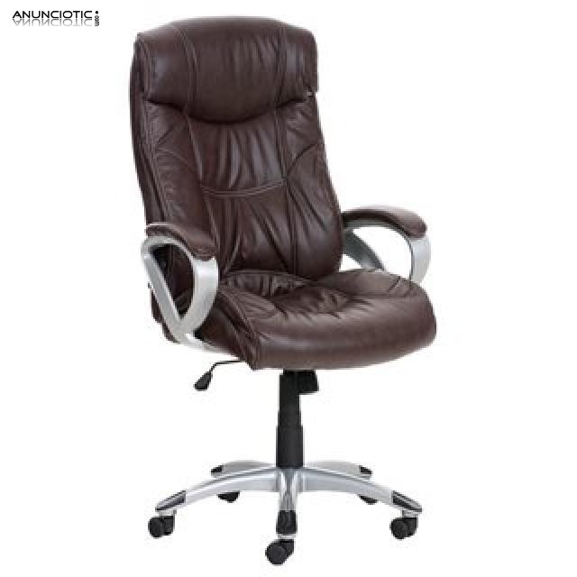 Sill&oacute;n de ofi en marr&oacute;n