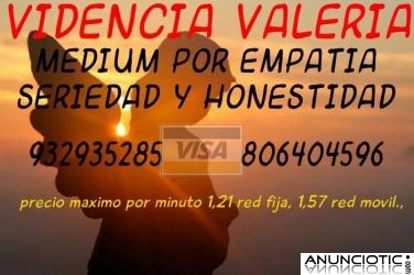 Vidente y tarotista VALERIA. No Pregunto, soy r&aacute;pida y precisa, no enga&ntilde;o. 806404596