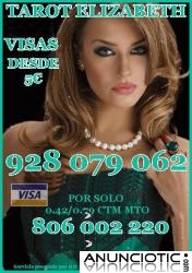 Oferta tarot Elizabeth Visa desde 5� 10mtos 928 079 062 las 24 horas a su disposici&oacute;n 