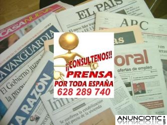 ANUNCIOS ECONOMICOS EN PRENSA POR TODA ESPA&Ntilde;A + INTERNET