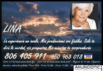 Lina Vidente 50 a&ntilde;os le avalan. Tarot serio. Franqueza 806405911