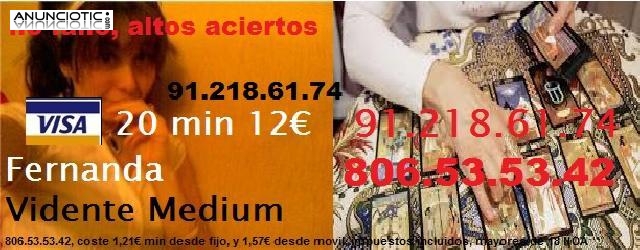Fernanda autentica Medium, 20 min por 12�. Vidente natal. tarot