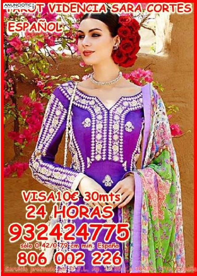 Tarot Visa  Sara Cortes 932 424 775  desde 5� 15 min, 8� 20mts 10� 30mts.60