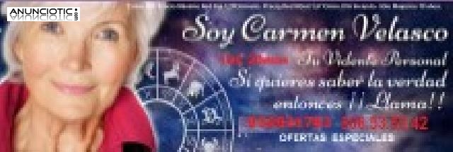 Vidente Carmen Velasco, 806 535 342. S&oacute;lo la verdad, tarot serio
