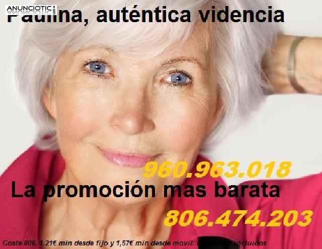 Vidente aut&eacute;ntica. Paulina, certera, sin fallos 806 474 203