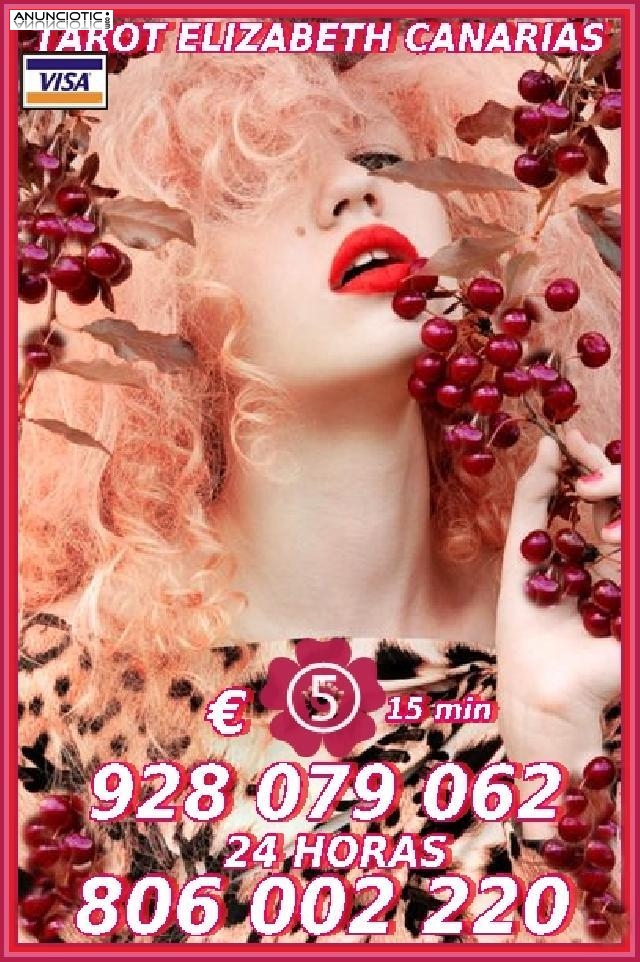 Oferta tarot Elizabeth Visa desde 5� 15mtos 928 079 062 las 24 horas a su d