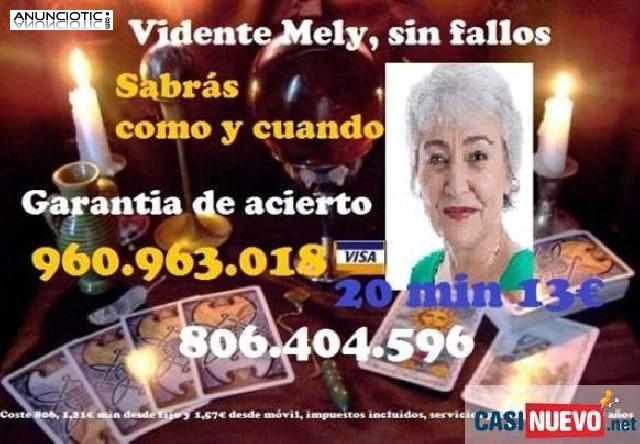 Mely, vidente y medium sentimental. 806 404 596. Garant&iacute;a de aciertos. 
