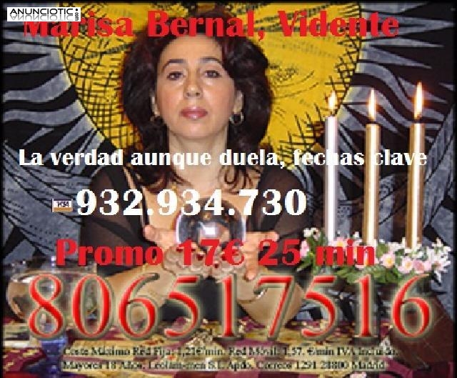 Marisa Vidente. Tiempos exactos, experta en amor 932 934 730. Tarot 17�