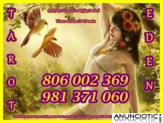 TAROT BARATO Y ECONOMICO EDEN 0,41 CM MIN. VISA 15� 30 MIN. 