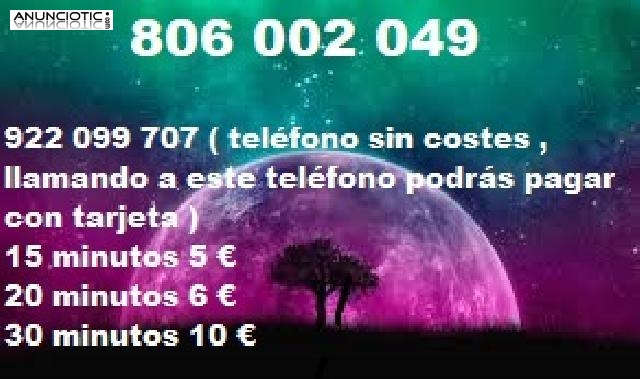 Videncia por tel&eacute;fono con visa 5� 15 min 922 099 707