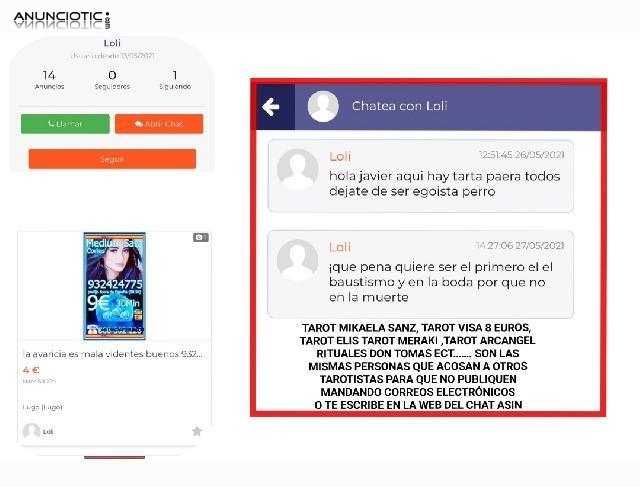 ESTE TAROT ACOSAN CON CORREO ELECTR&Oacute;NICO ..