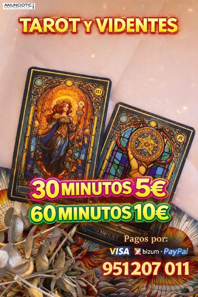 tarot videntes videncia 30 minutos 5� visa bizum PayPal 