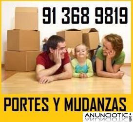ALREDEDORES MUDANZAS 91(36)89:819 PORTES EN MADRID CENTRO   