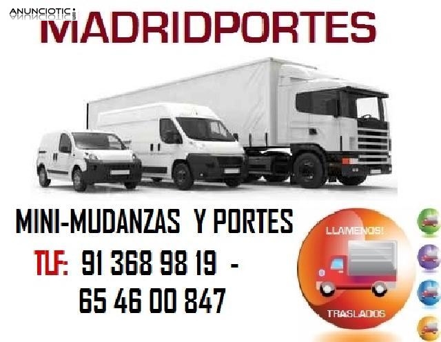 Portes en Arganzuela-Retiro>(9x136-89.819)Veh&iacute;culos 6-12  Y 18m3