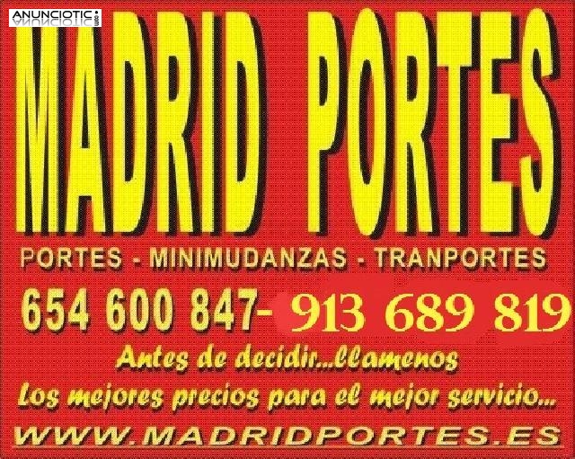 TARIFAS DENTRO DE MADRID D3SD.30�(65,46008+47)PORTES EN ARGANZUELA, RETIRO 