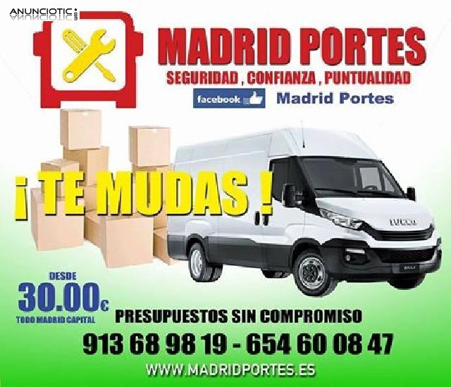 MUDANZAS-PORTES DSDE 30� 65::46OO847 BARATOS CHAMBERI 