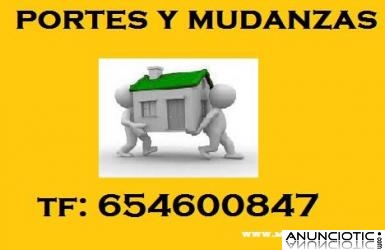 SERVICIOS DE PORTES 654*/6008&middot;47 BARATOS MADRID Y ALREDEDORES