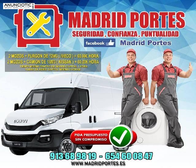 FLETES EN CUATRO VIENTOS, CARABANCHEL DESDE 30�