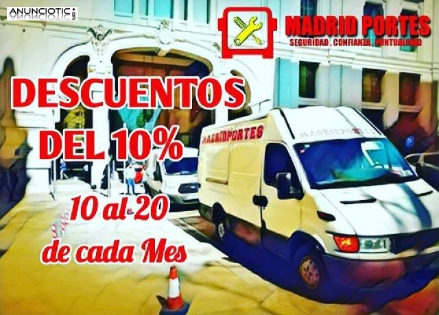 MUDANZAS DESDE 125� - PORTES DESDE 30� MADRID