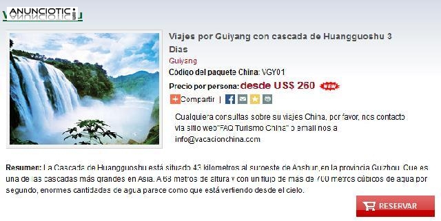Viajes por Guiyang la cascada de Huangguoshu 3 Dias 