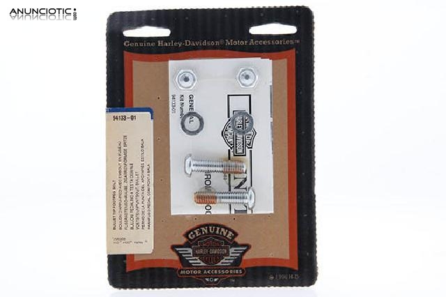 Torniller&iacute;a cromada para estriberas harley davidson