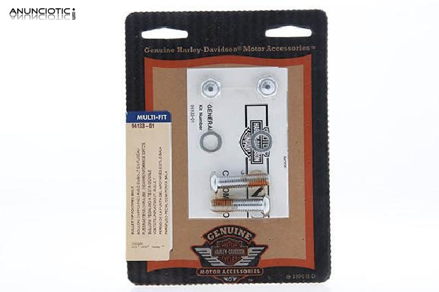 Torniller&iacute;a cromada para estriberas harley davids