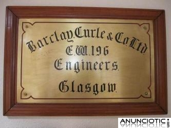 METOPA REPRESENTATIVA DE ASTILLERO DE 1&ordf;GUERRA MUNDIAL, EN BRONCE.