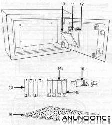CAJA FUERTE CAUDALES ELECTR&Oacute;NICA PROGRAMABLE EMPOTRABLE