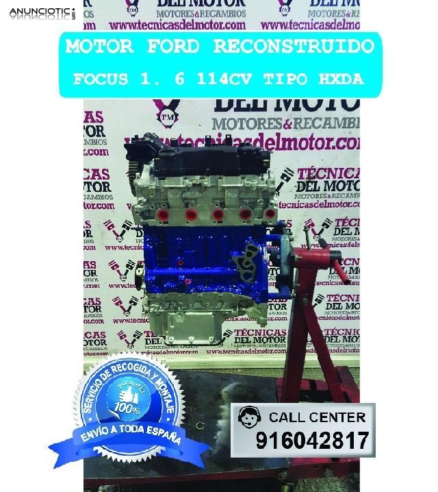 Motor ford focus 1 6 114cv tipo hxda 