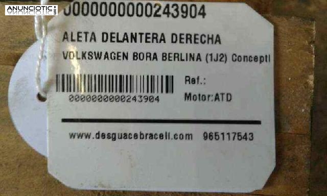 Aleta del. der. volkswagen bora-243904 