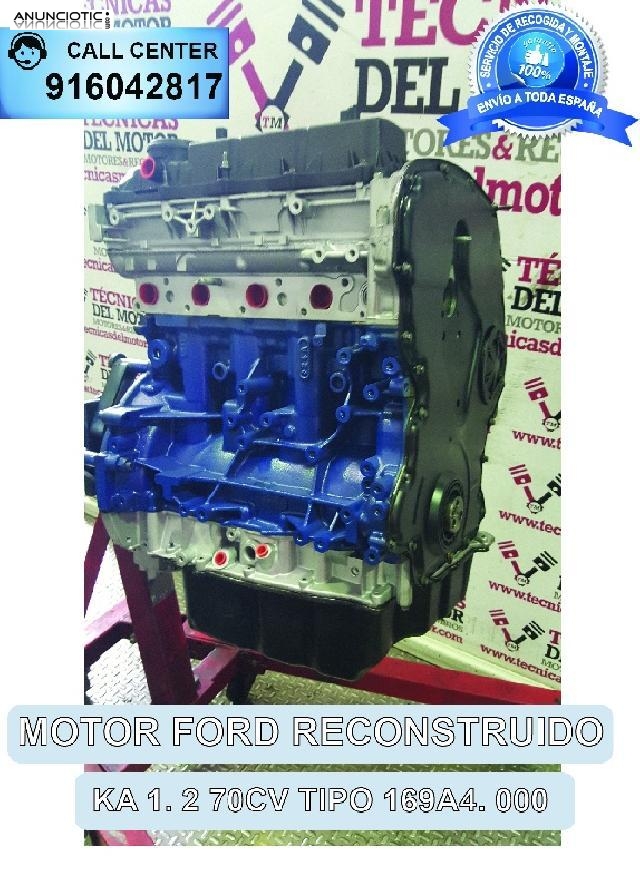 Motor ford ka 1 2 70cv tipo 169a4 000 