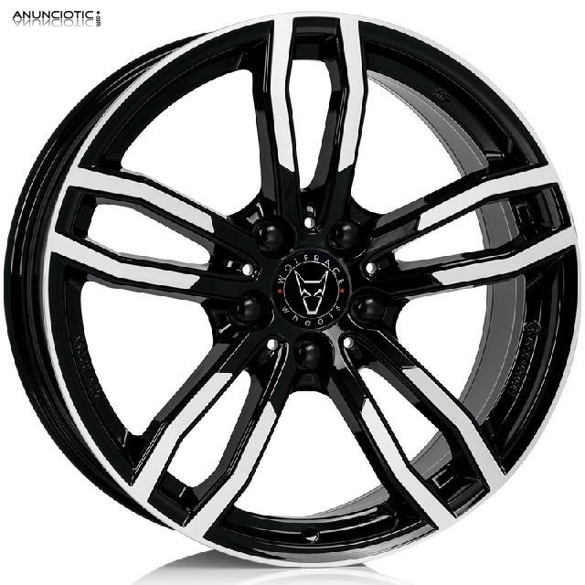 Llantas wolfrace drive gloss black/polis 
