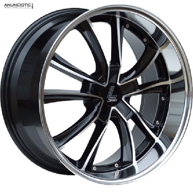 Llantas lenso es7 black/polished 